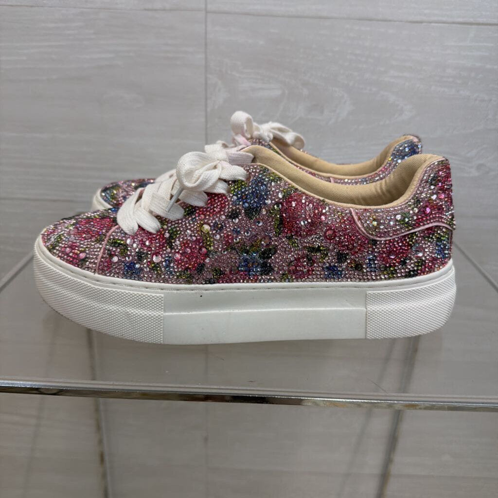 Betsey Johnson Sidny Rhinestone Sneakers 6