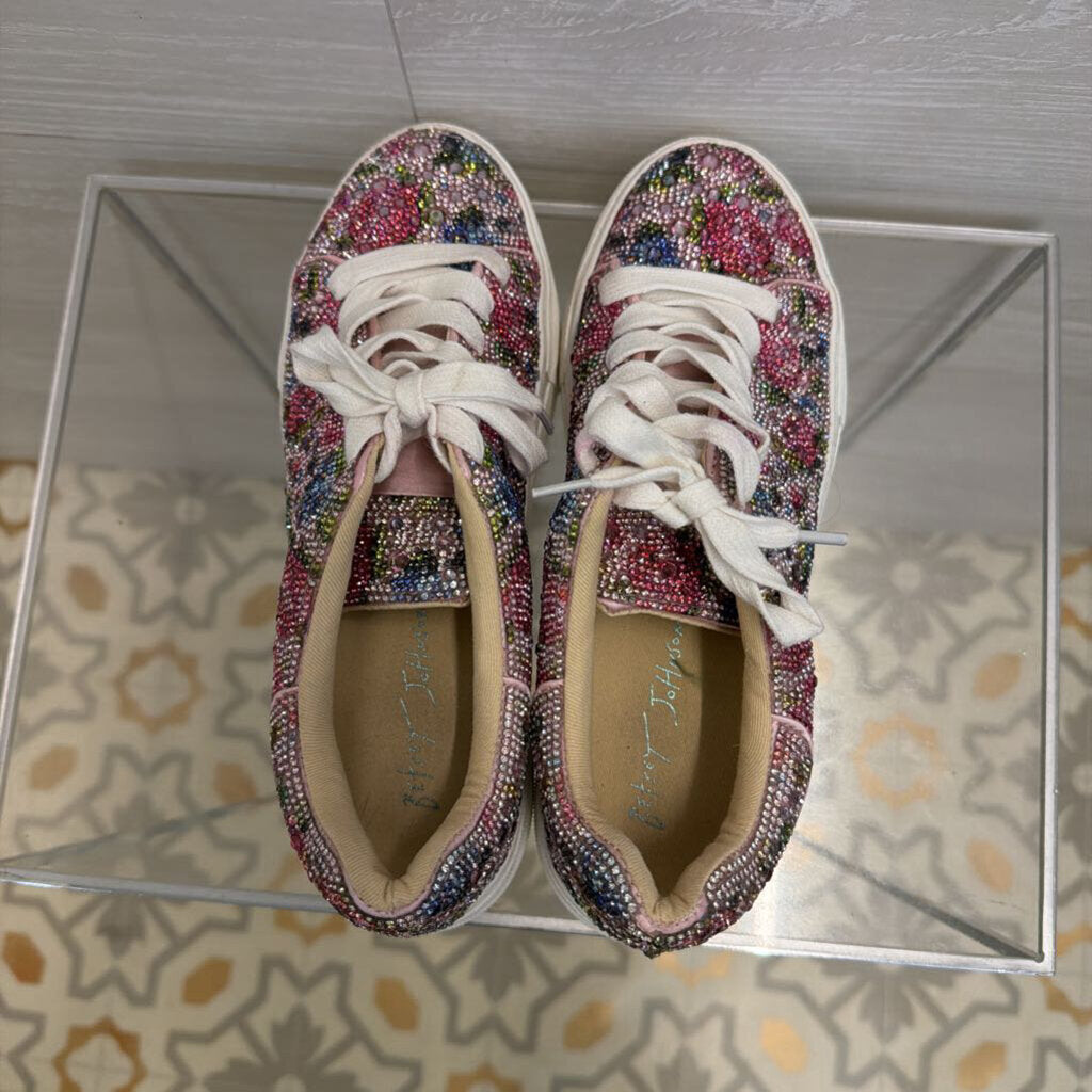 Betsey Johnson Sidny Rhinestone Sneakers 6