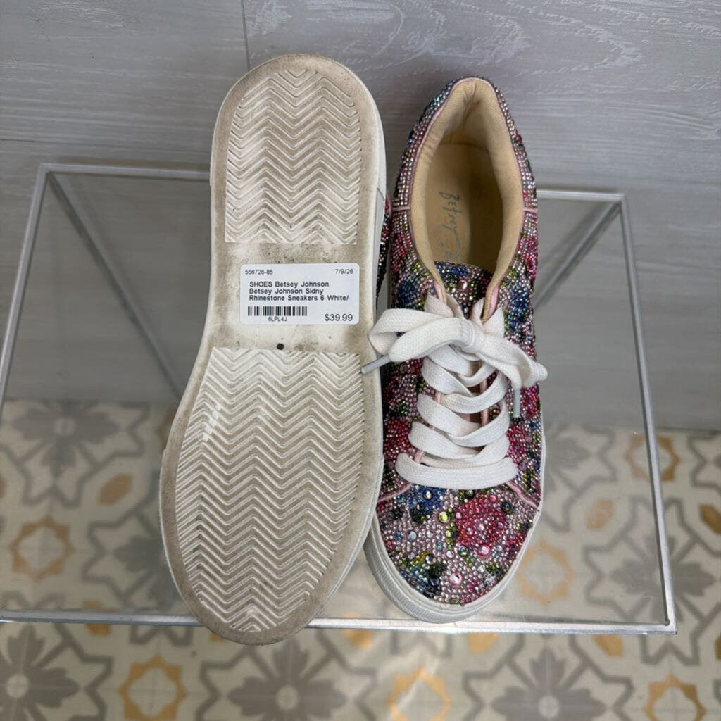 Betsey Johnson Sidny Rhinestone Sneakers 6