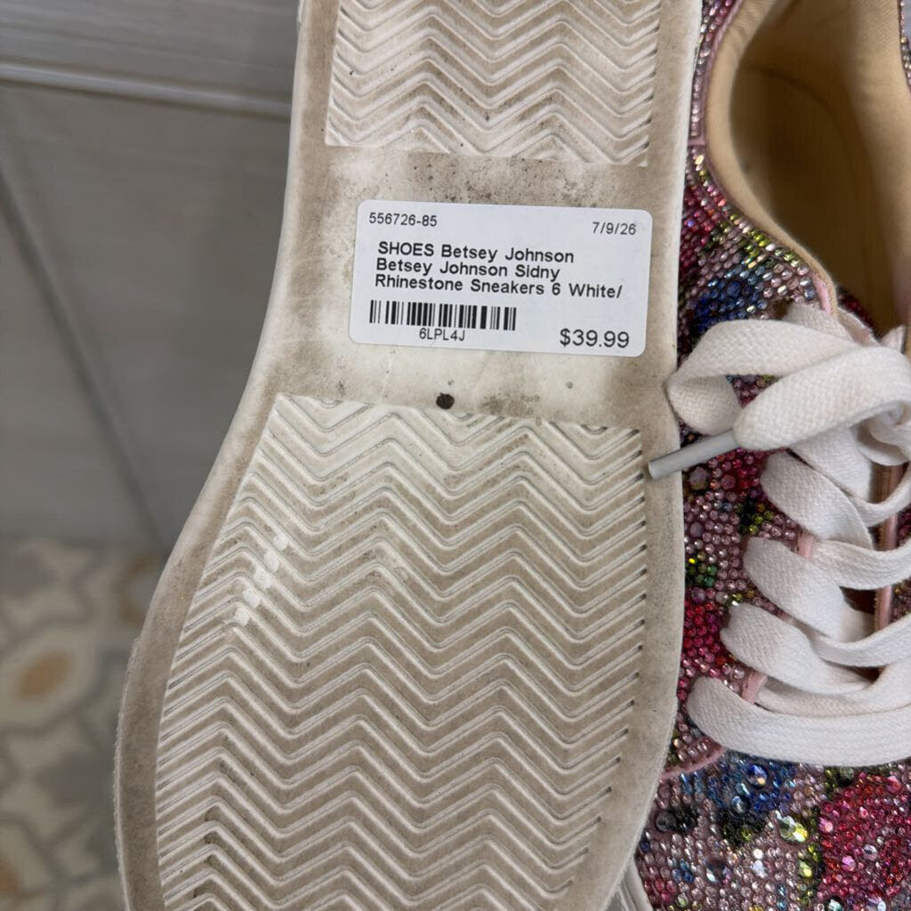 Betsey Johnson Sidny Rhinestone Sneakers 6