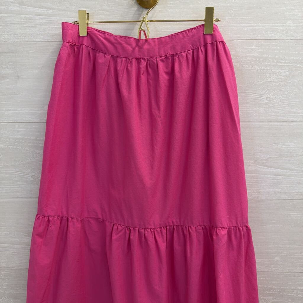 Japna Pink Cropped Top/ Maxi Skirt Set Large