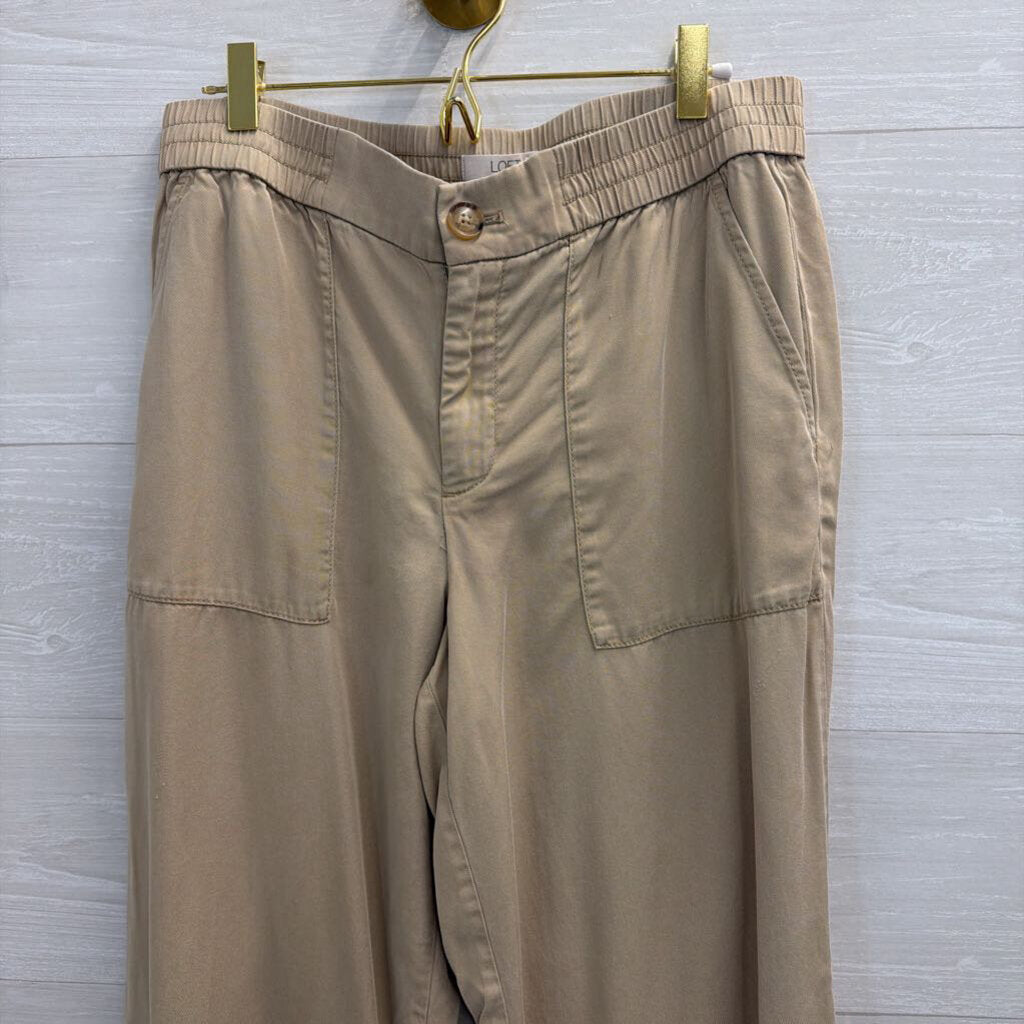 Loft Brown Wide Leg Pants 10 Petite