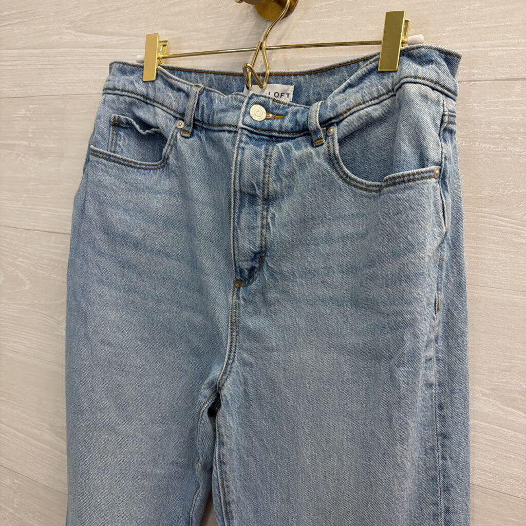 Loft Light Wash Straight Leg Jeans 28