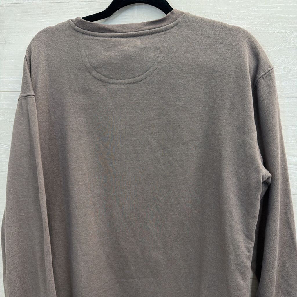 Natural Life Grey/ Multi Smiley Face Print Long Sleeve Top Medium