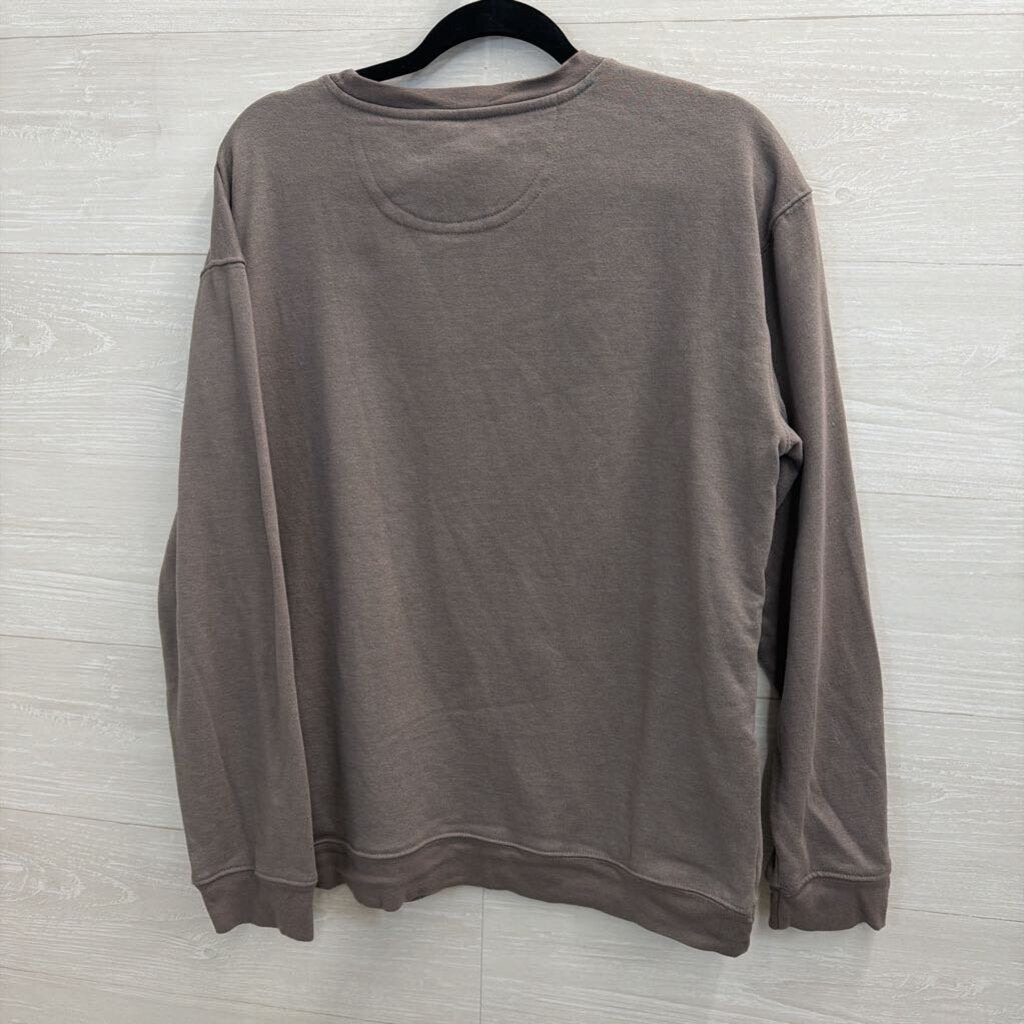 Natural Life Grey/ Multi Smiley Face Print Long Sleeve Top Medium