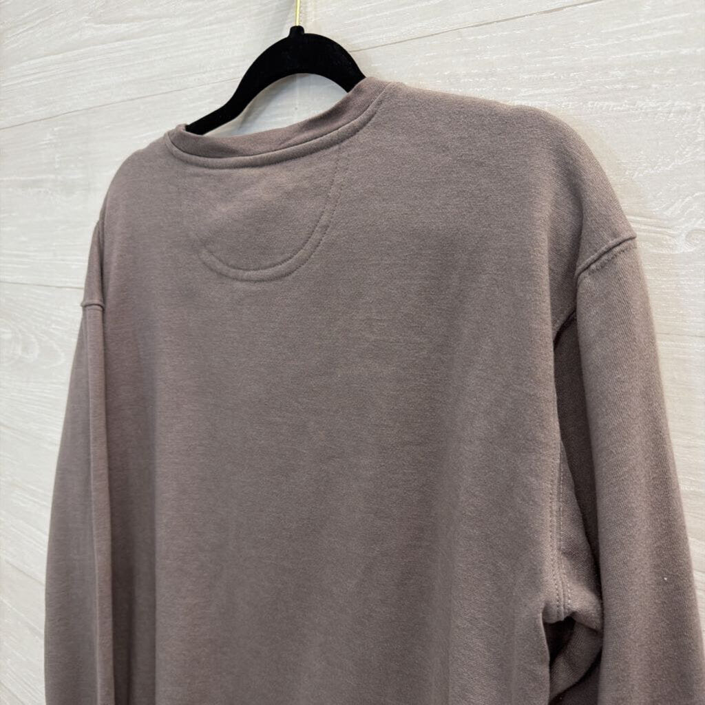 Natural Life Grey/ Multi Smiley Face Print Long Sleeve Top Medium