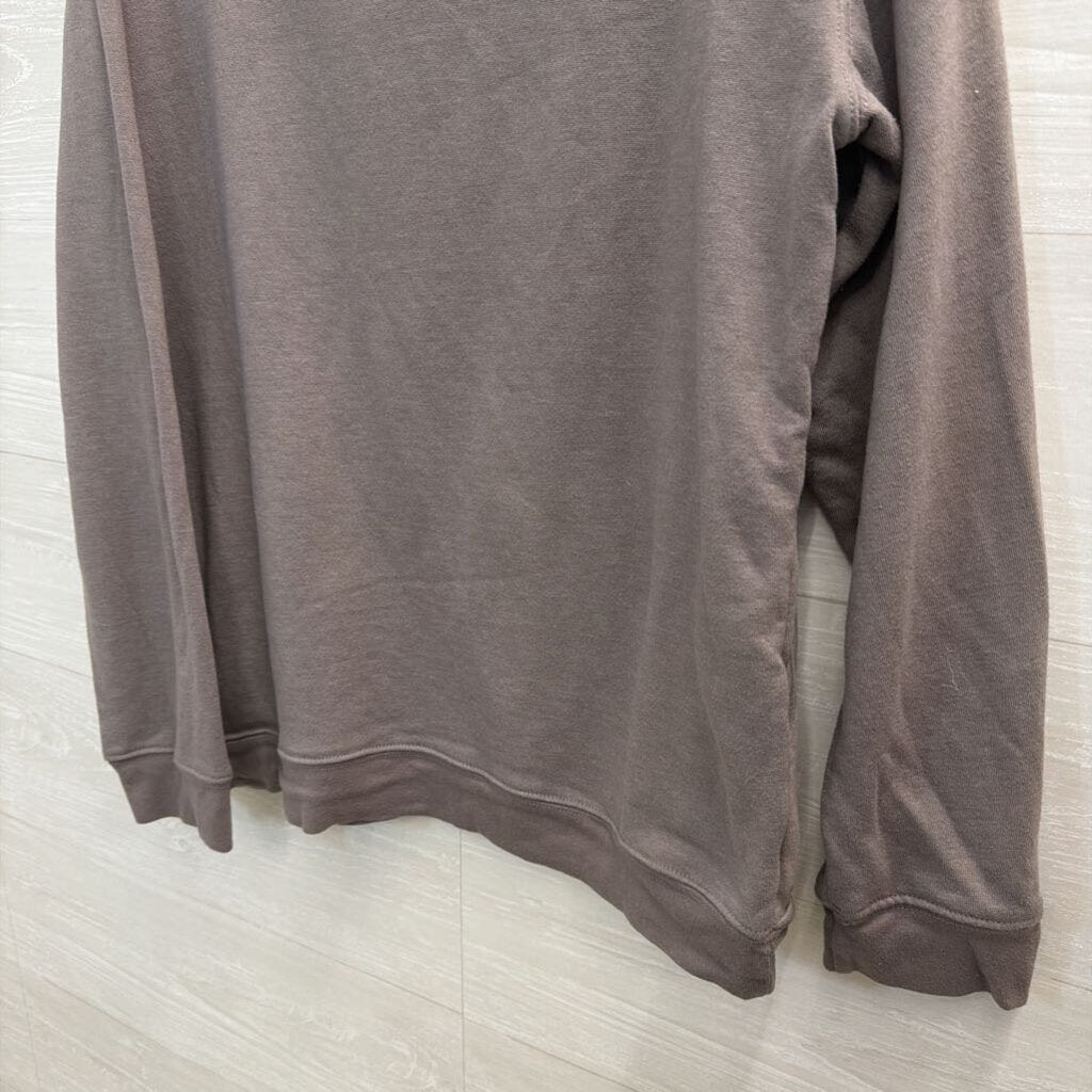 Natural Life Grey/ Multi Smiley Face Print Long Sleeve Top Medium
