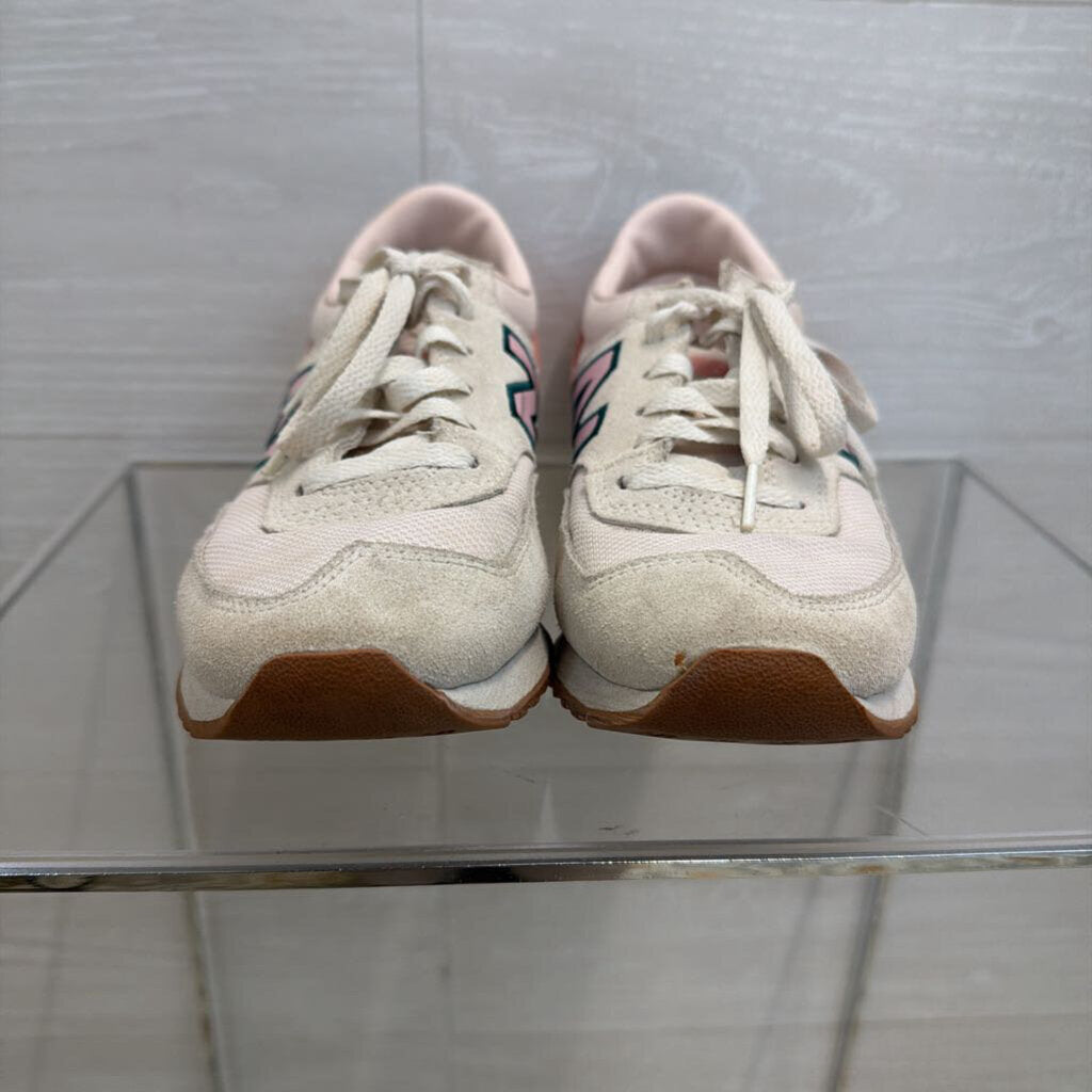 New Balance White/ Pink/ Green 620 Sneakers 8