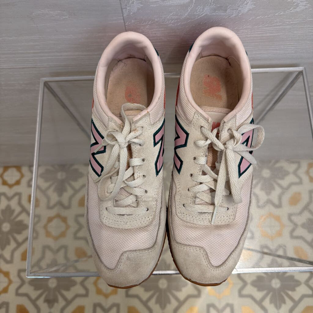 New Balance White/ Pink/ Green 620 Sneakers 8