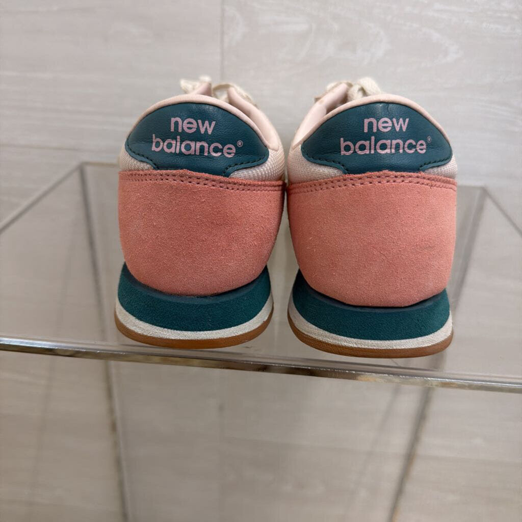 New Balance White/ Pink/ Green 620 Sneakers 8