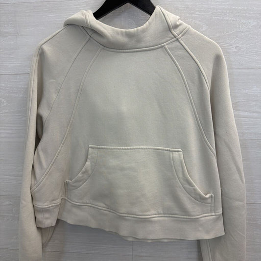 Lululemon Beige Scuba Cropped Hoodie Medium/ Large