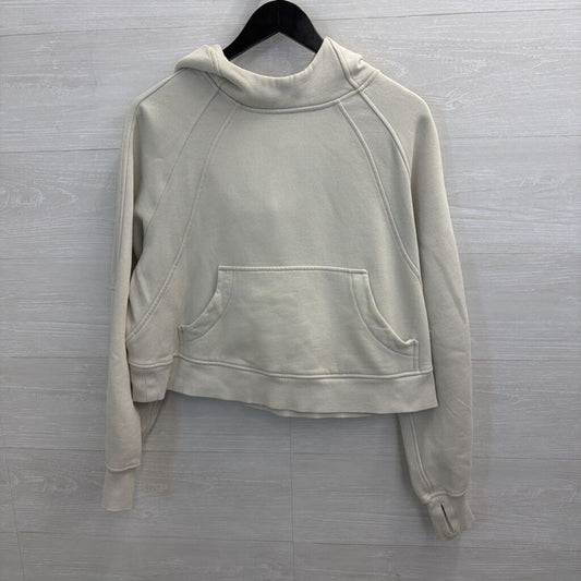 Lululemon Beige Scuba Cropped Hoodie Medium/ Large