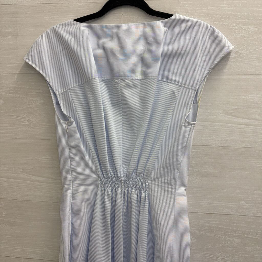 Caliban White/ Blue Striped Maxi Dress 46
