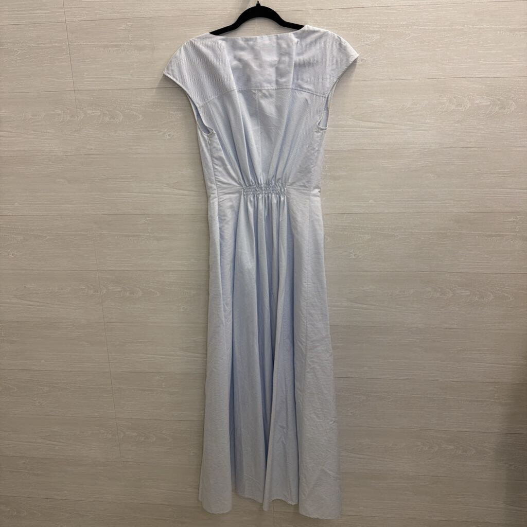 Caliban White/ Blue Striped Maxi Dress 46