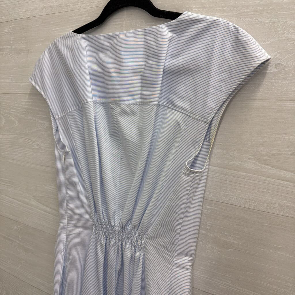 Caliban White/ Blue Striped Maxi Dress 46
