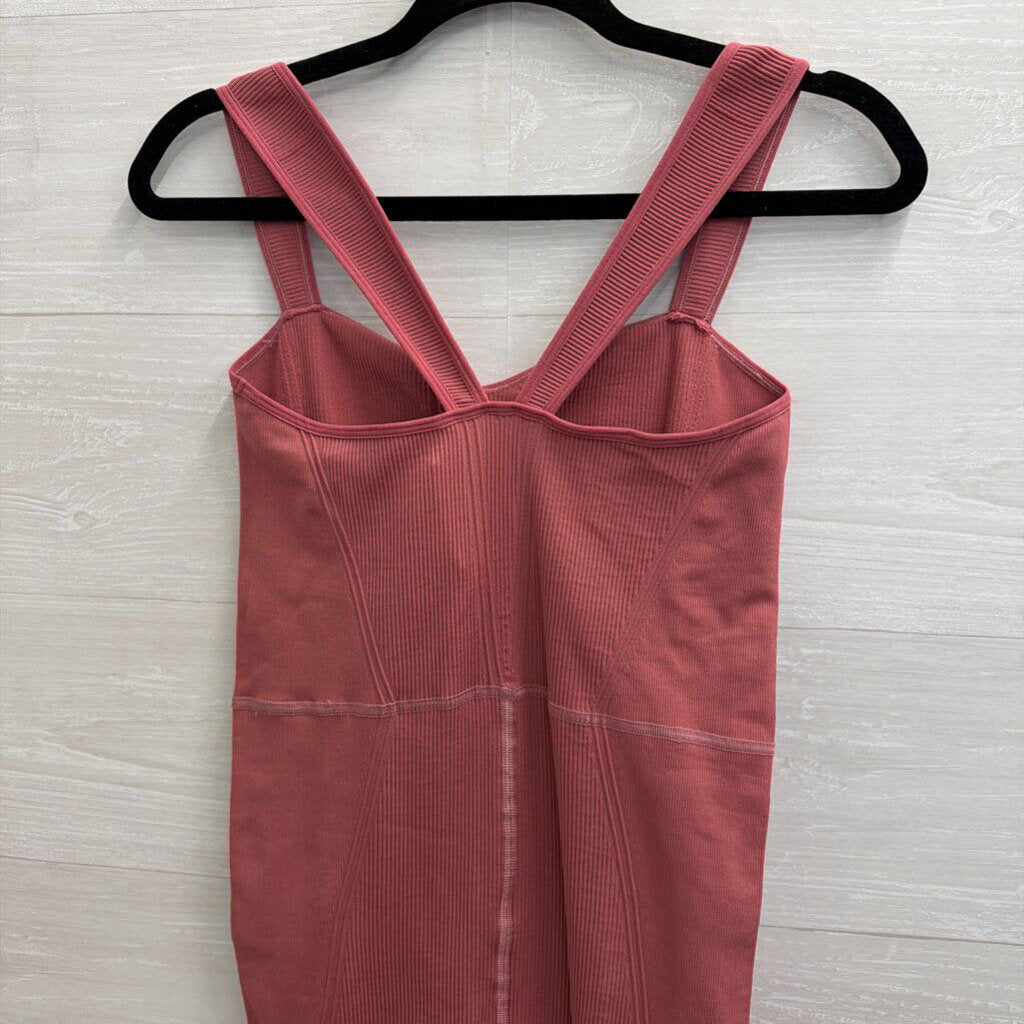 FP Movement Pink Ribbed Jumpsuit Medium/ Large