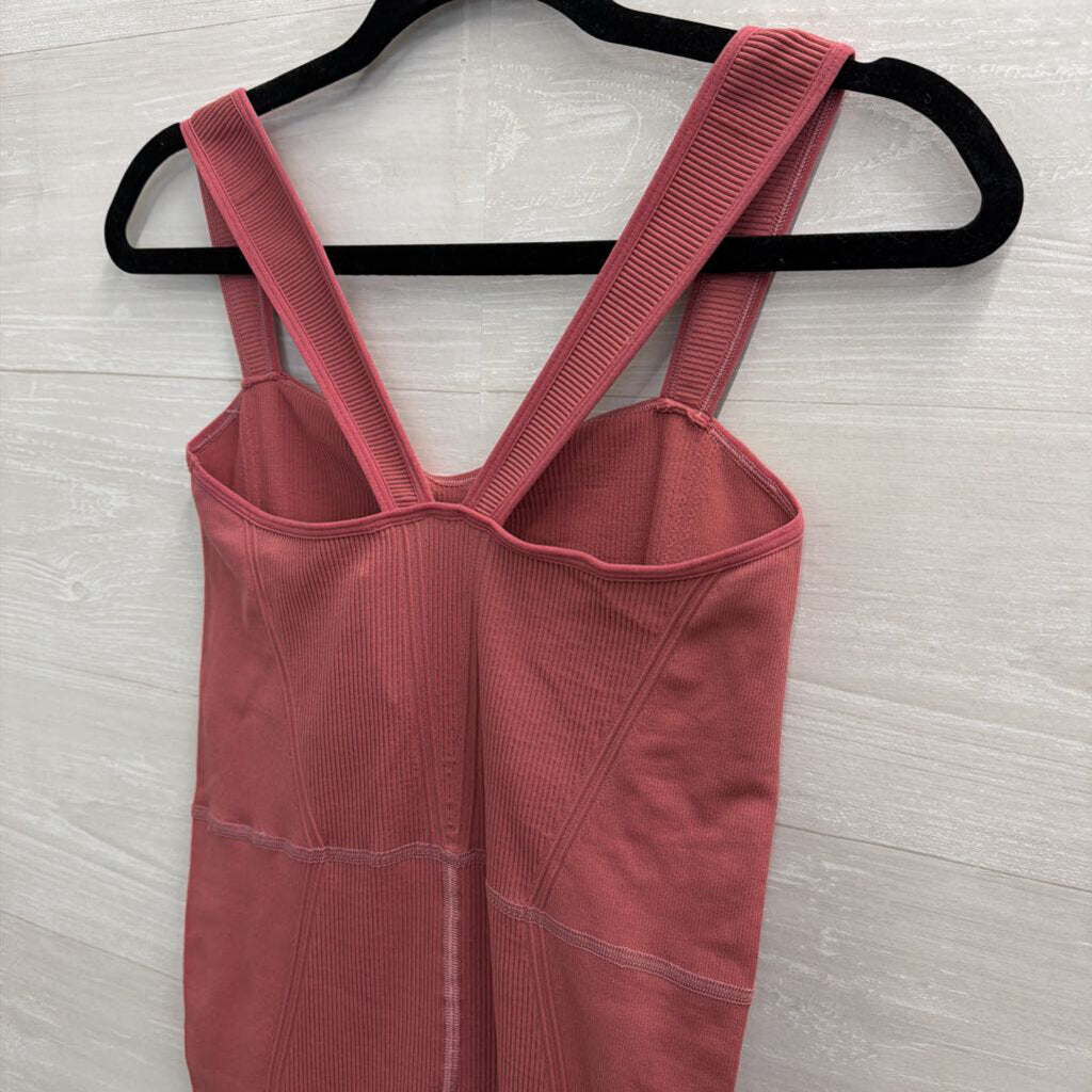 FP Movement Pink Ribbed Jumpsuit Medium/ Large