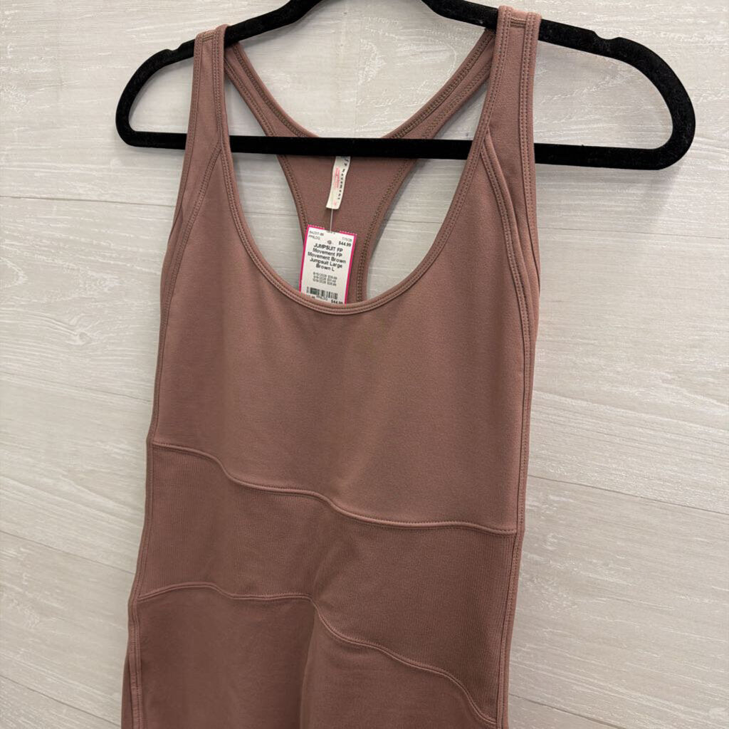 FP Movement Brown Jumpsuit Large