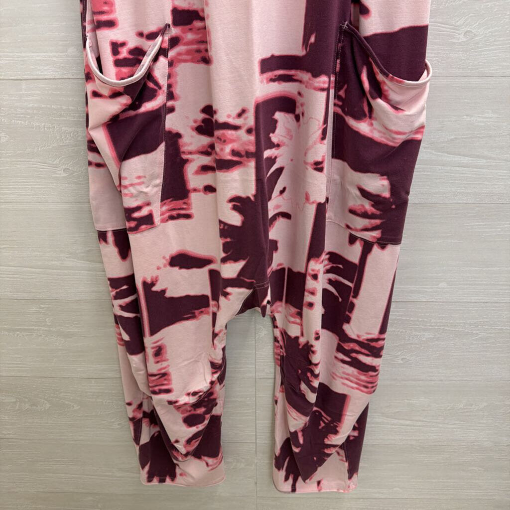 FP Movement Pink Tie Dye Hot Shot Jumpsuit Large