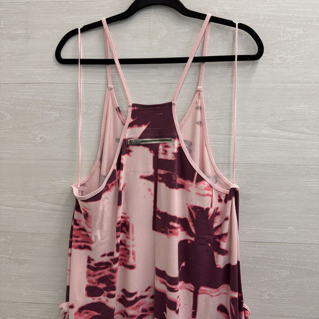 FP Movement Pink Tie Dye Hot Shot Jumpsuit Large