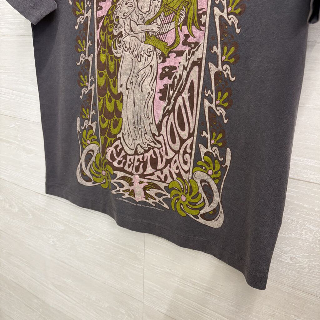 Abercrombie and Fitch Grey/ Multi Fleetwood Mac Short Sleeve Graphic Tee XXS