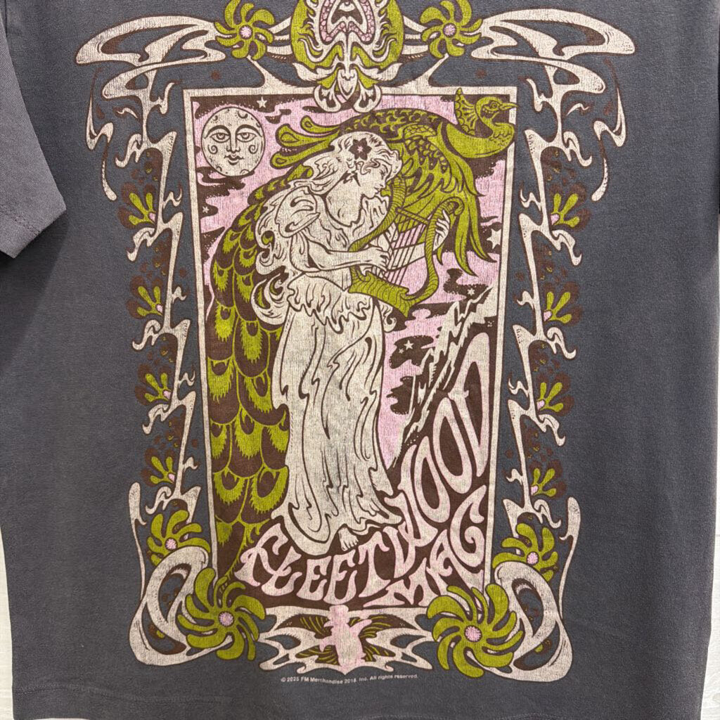 Abercrombie and Fitch Grey/ Multi Fleetwood Mac Short Sleeve Graphic Tee XXS