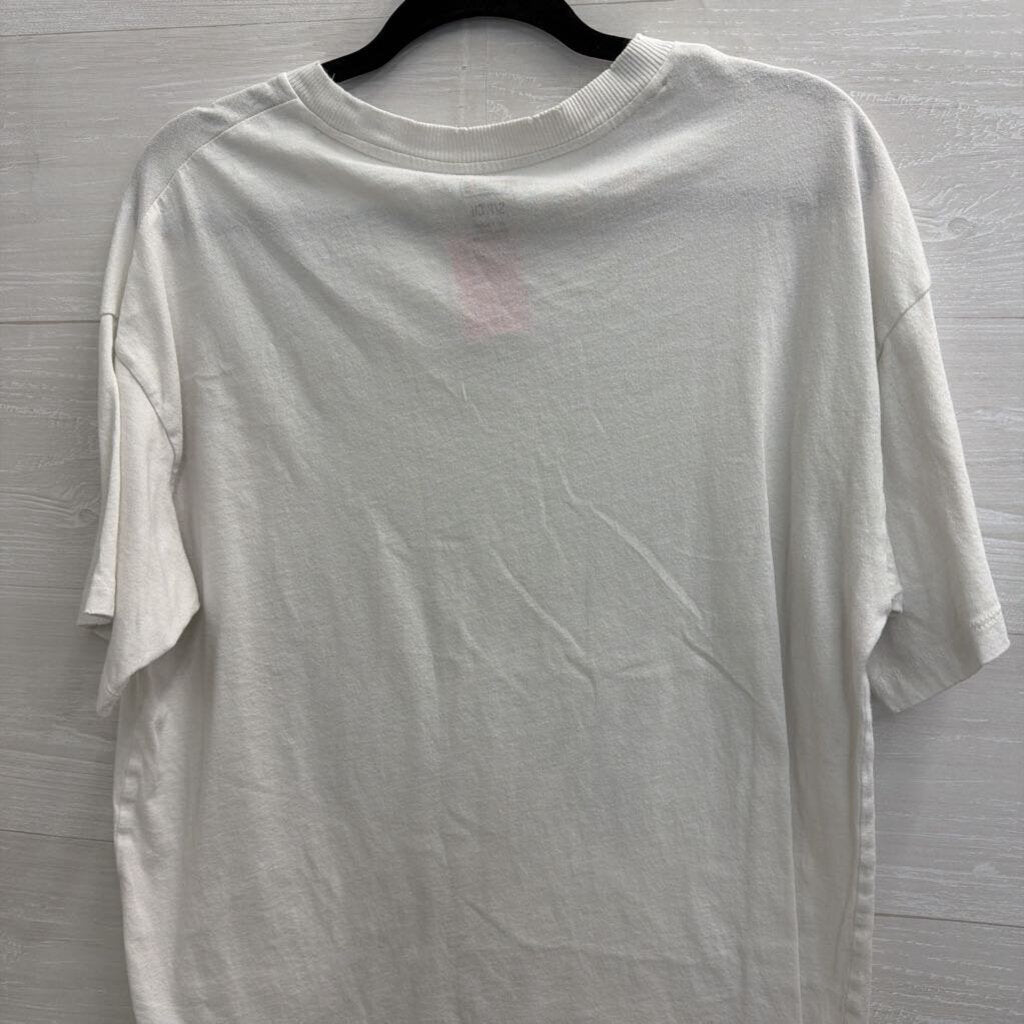 Tailgate White Skeleton Short Sleeve Graphic Tee Small