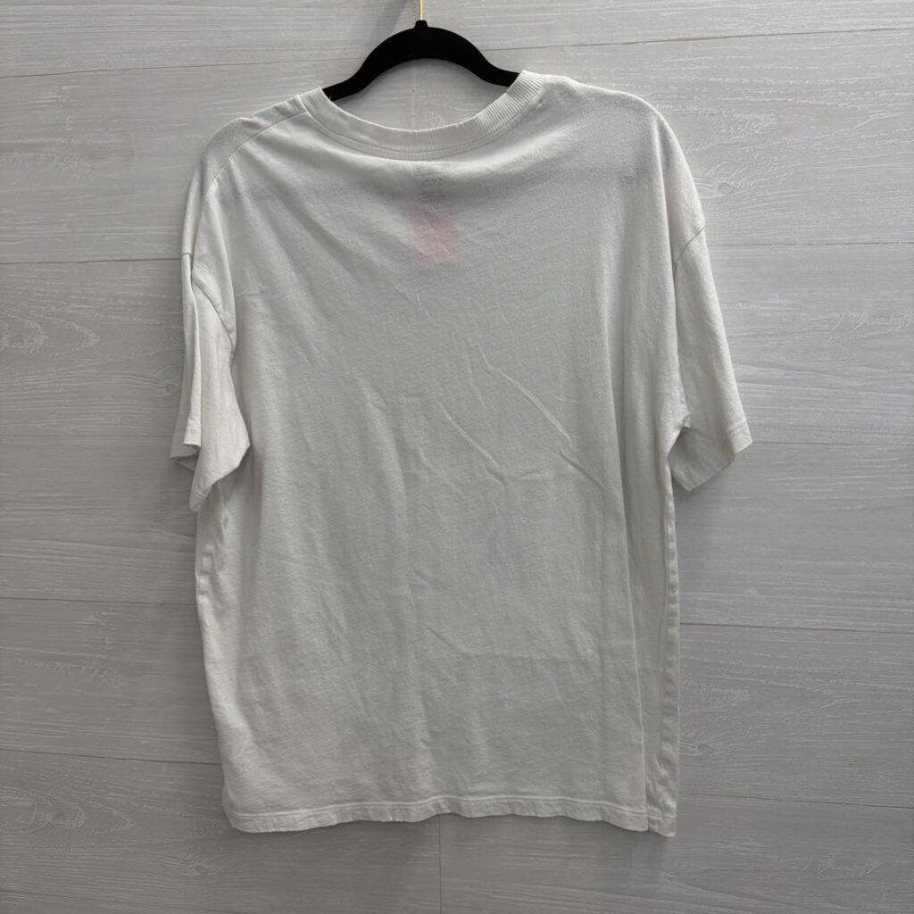 Tailgate White Skeleton Short Sleeve Graphic Tee Small