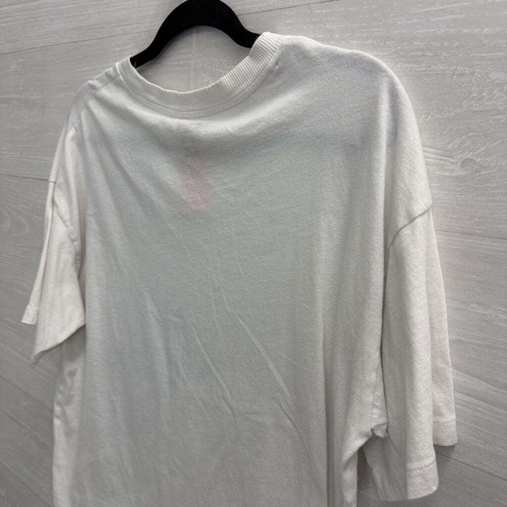 Tailgate White Skeleton Short Sleeve Graphic Tee Small