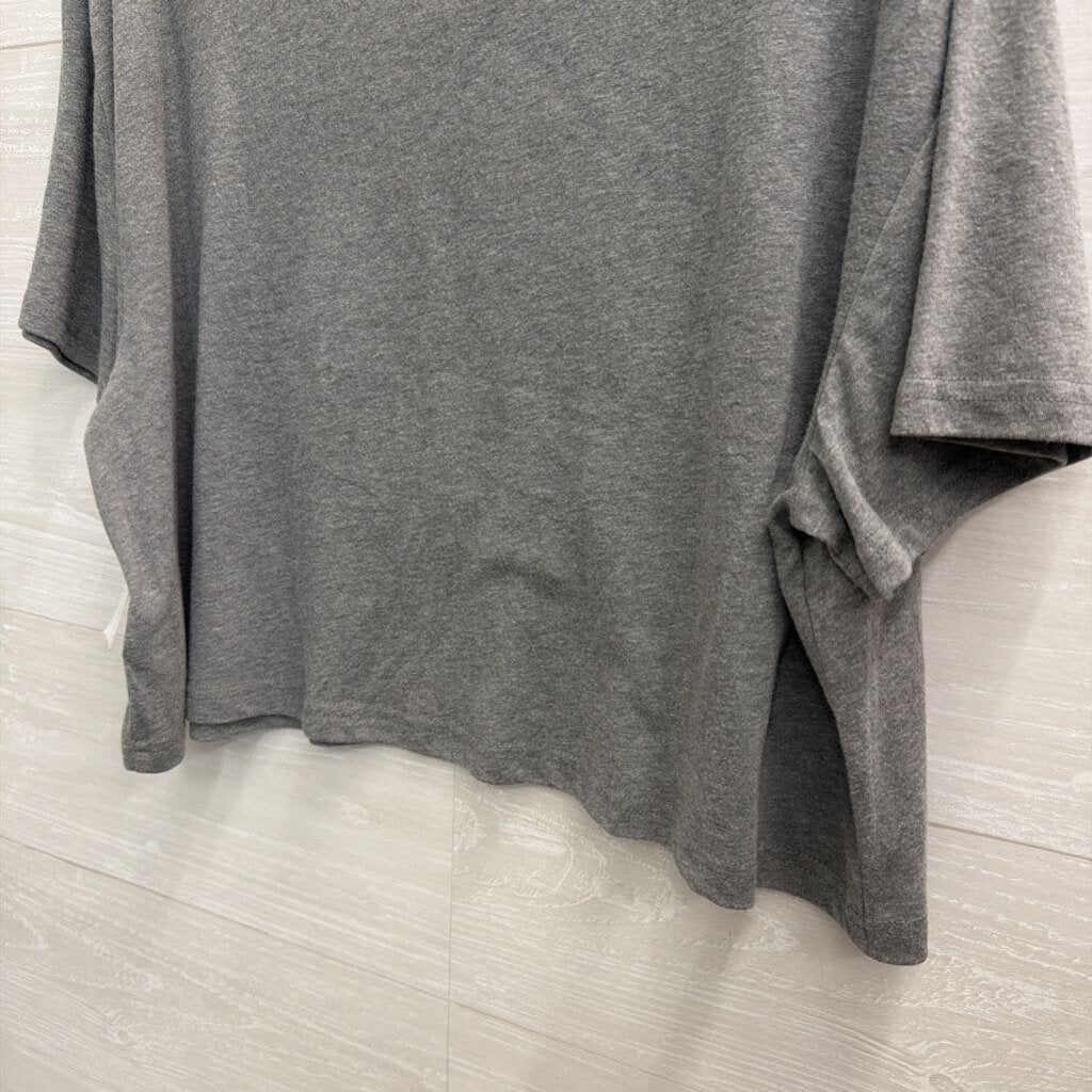 Lee Grey Cropped Lee Jeans Short Sleeve Graphic Tee Extra Large