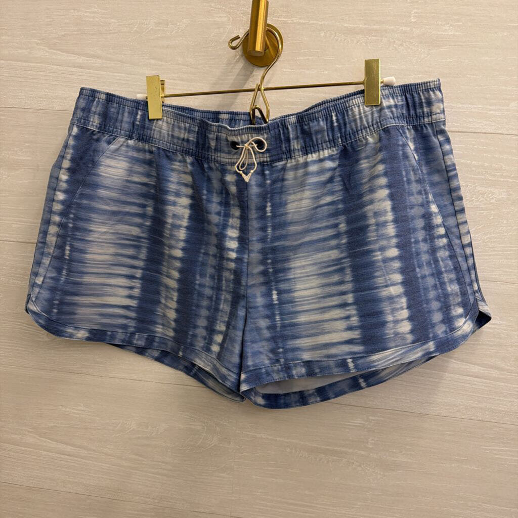 Prana Blue Print Shorts Large