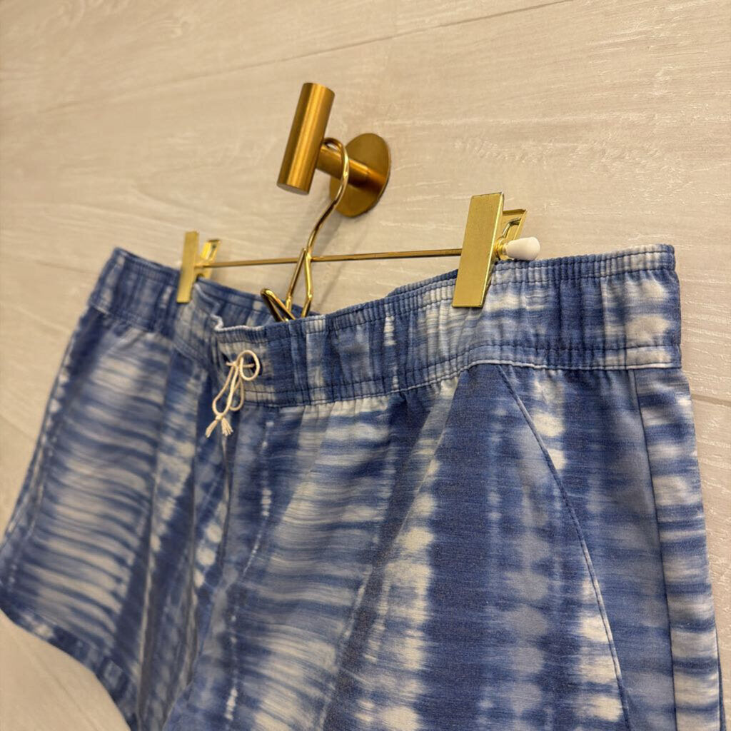 Prana Blue Print Shorts Large