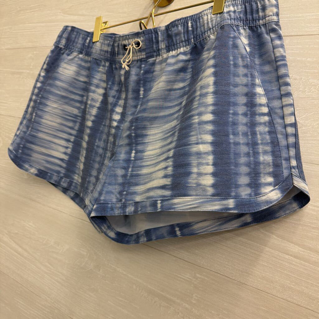 Prana Blue Print Shorts Large