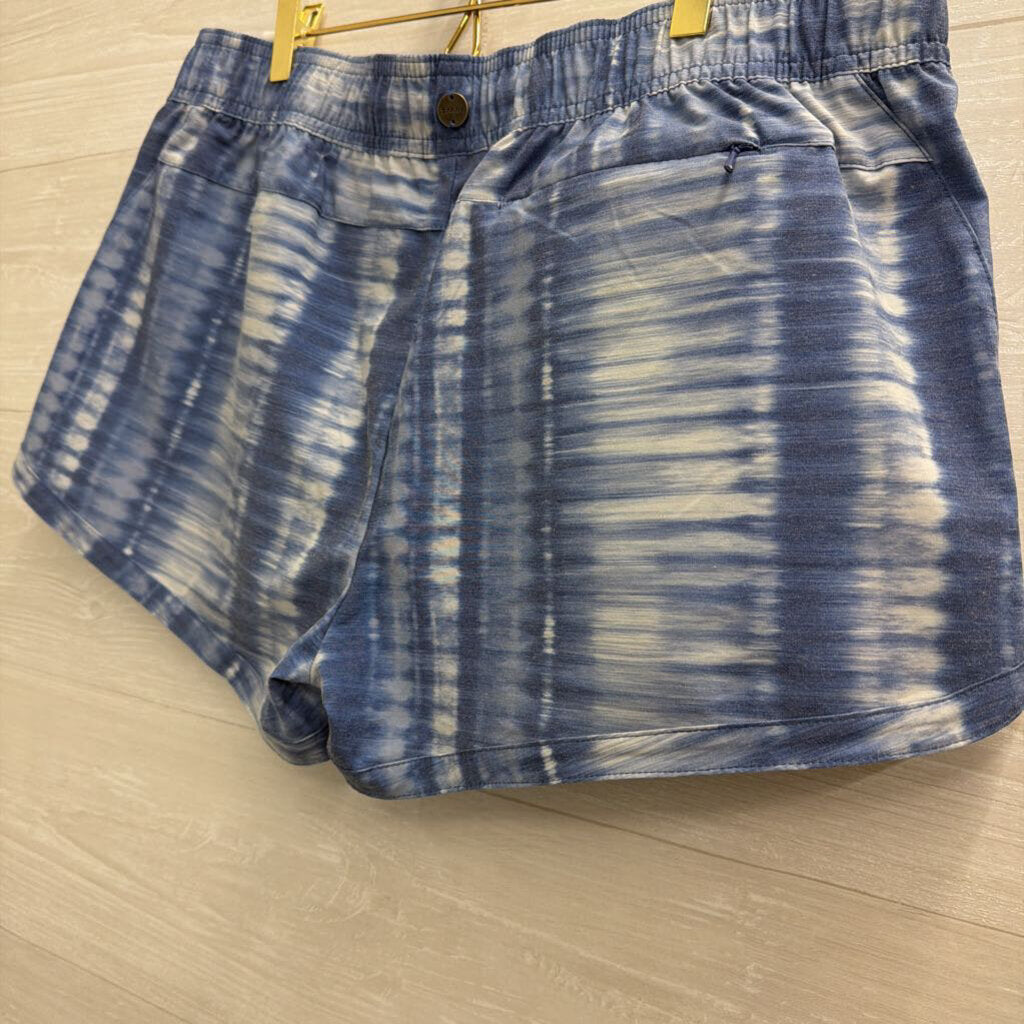 Prana Blue Print Shorts Large
