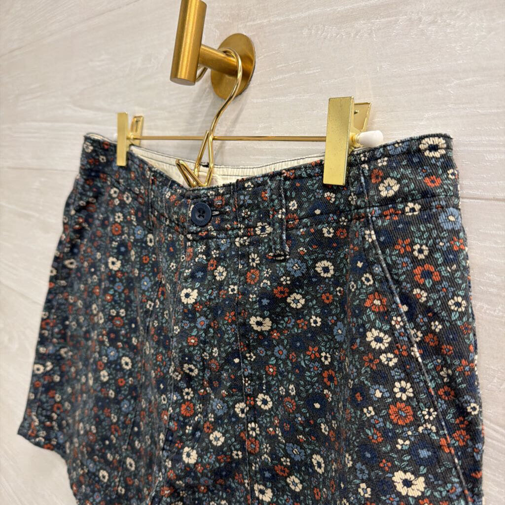Brixton Blue Floral Print Shorts 31