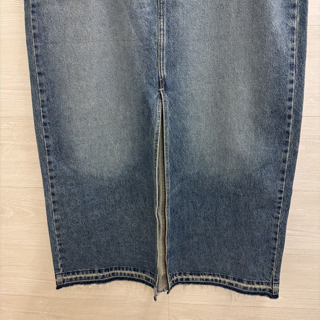 Wrangler Medium Wash Denim Maxi Skirt 12