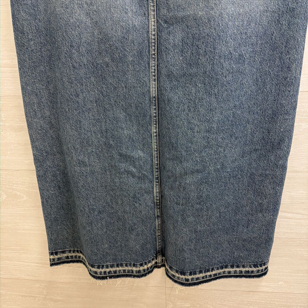 Wrangler Medium Wash Denim Maxi Skirt 12