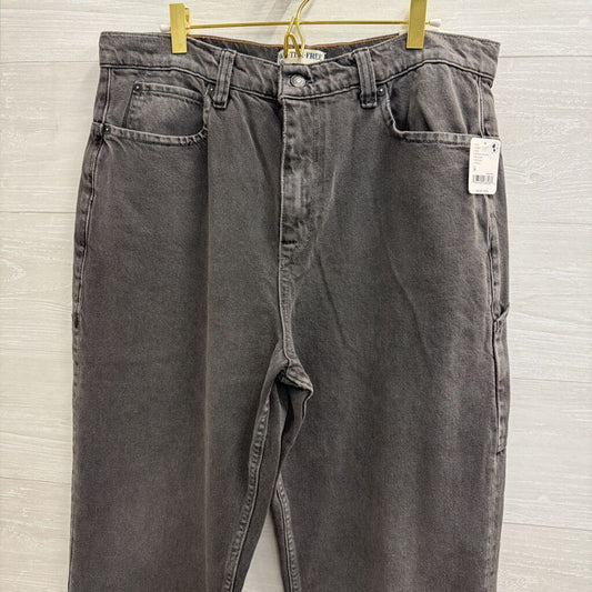 We The Free Black Denim Wide Leg Jeans 30