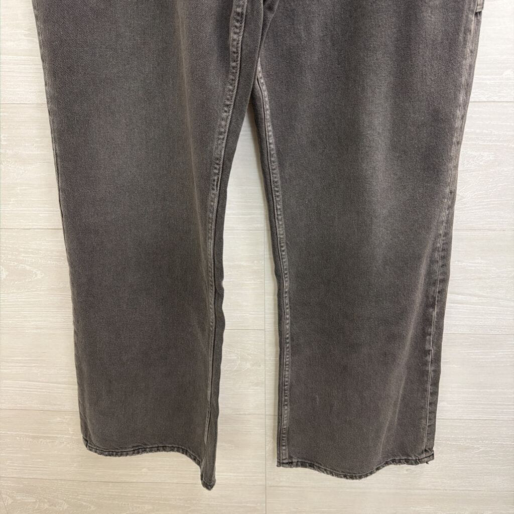 We The Free Black Denim Wide Leg Jeans 30