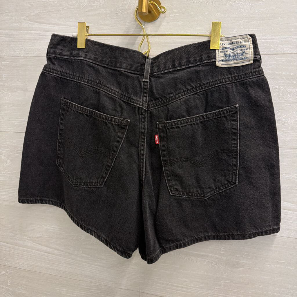 Levi Black Denim Shorts 31