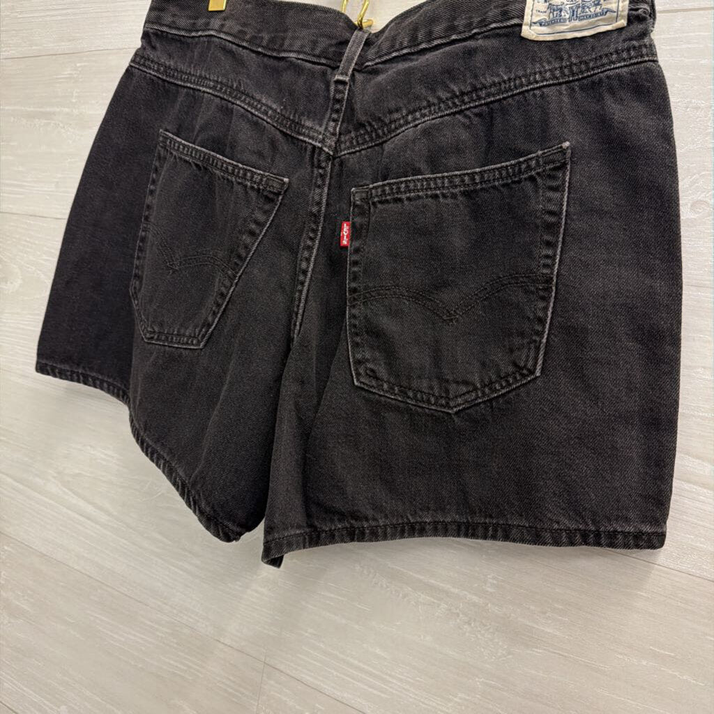 Levi Black Denim Shorts 31