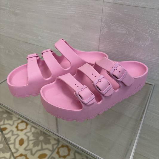 Papillio by Birkenstock Pink Florida Flex Platform Eva Sandals 39