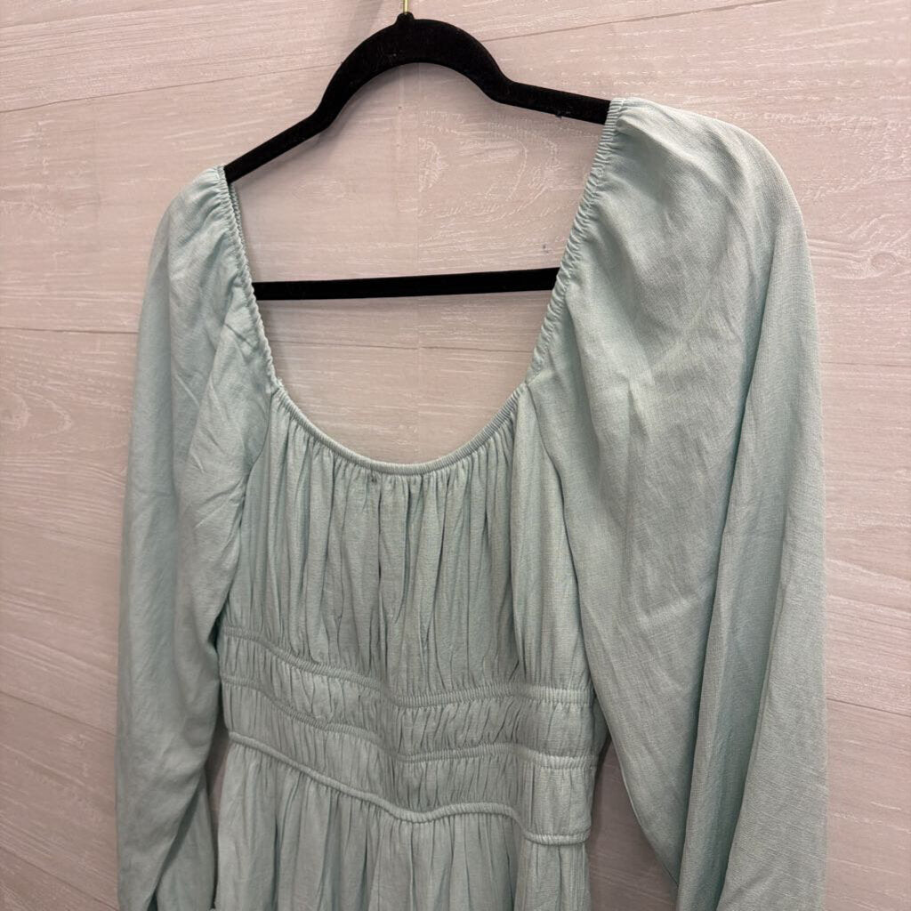 Trixxi Blue Long Sleeve Dress Small