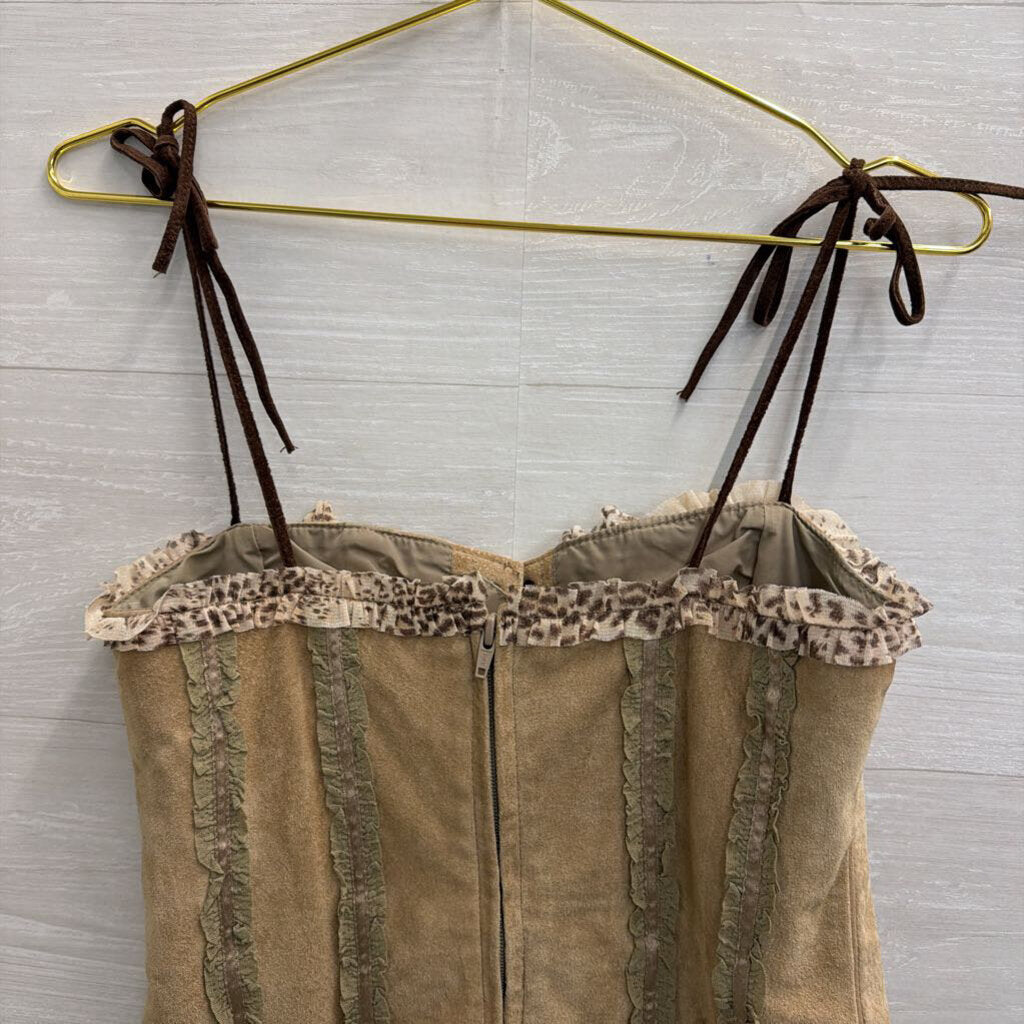 Wilsons Leather Lace Up Corset Top Small