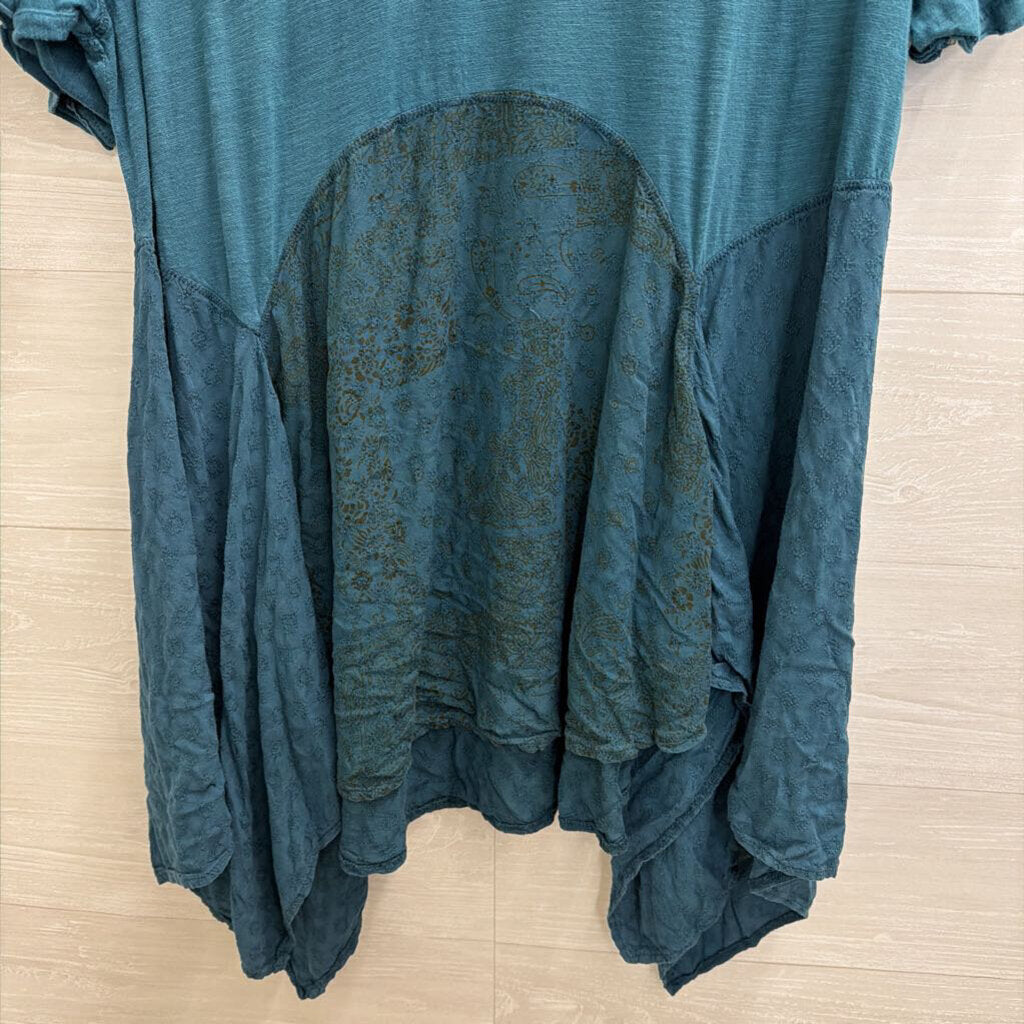Intimately Free People Blue Star Gazer Jerry Lounge Top Small