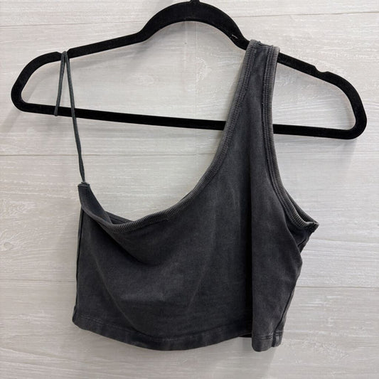 FP Movement Grey Cropped On Shoulder Top Small