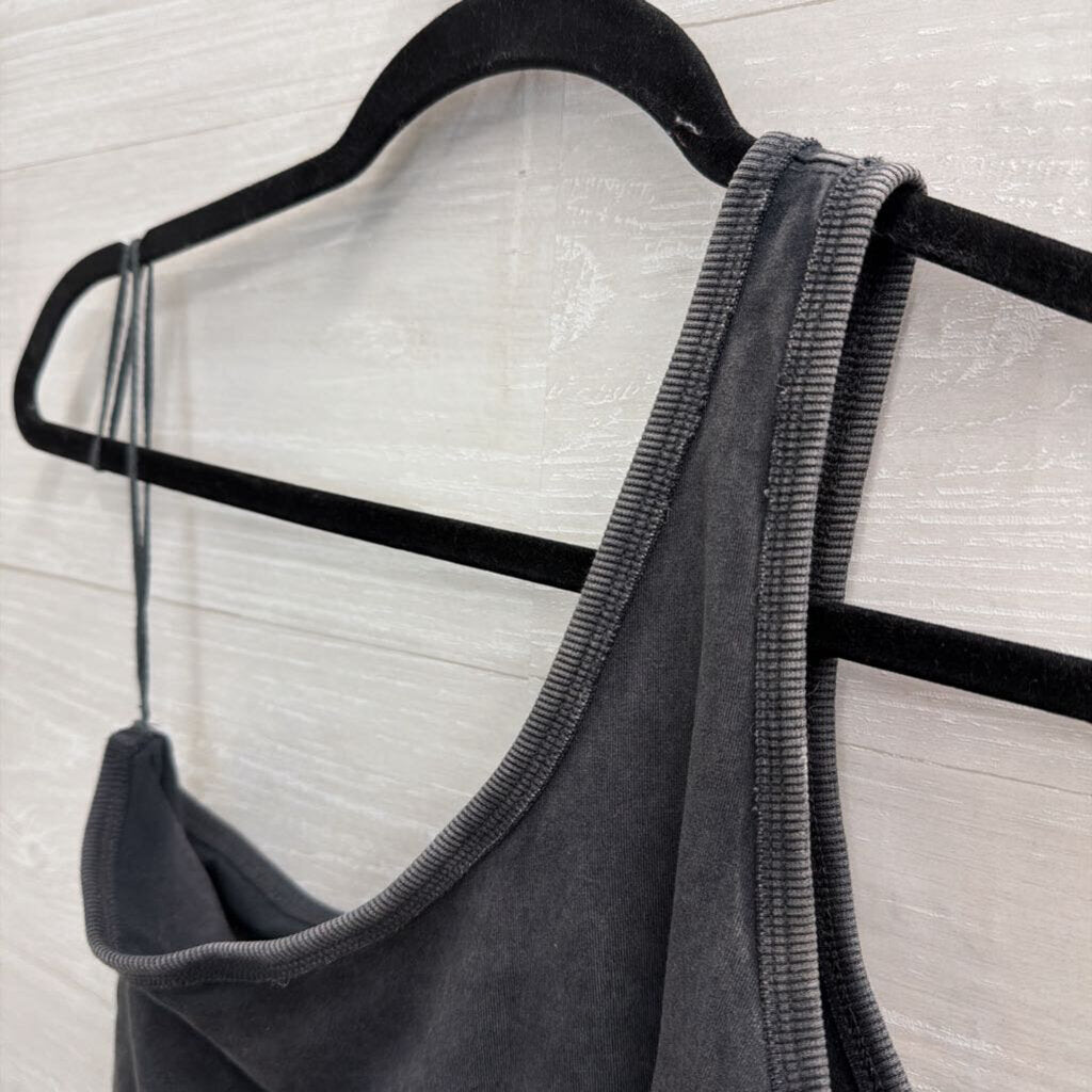 FP Movement Grey Cropped On Shoulder Top Small