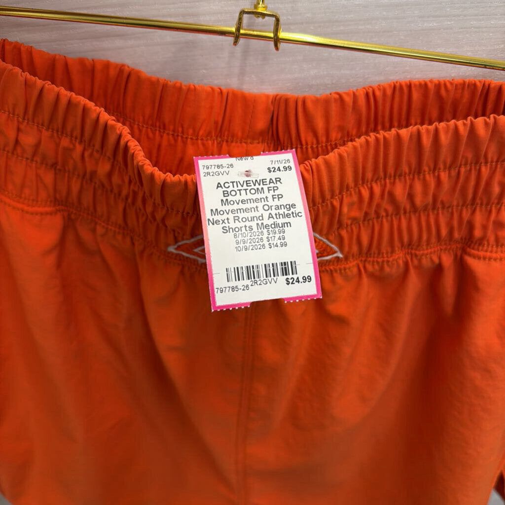 FP Movement Orange Next Round Athletic Shorts Medium