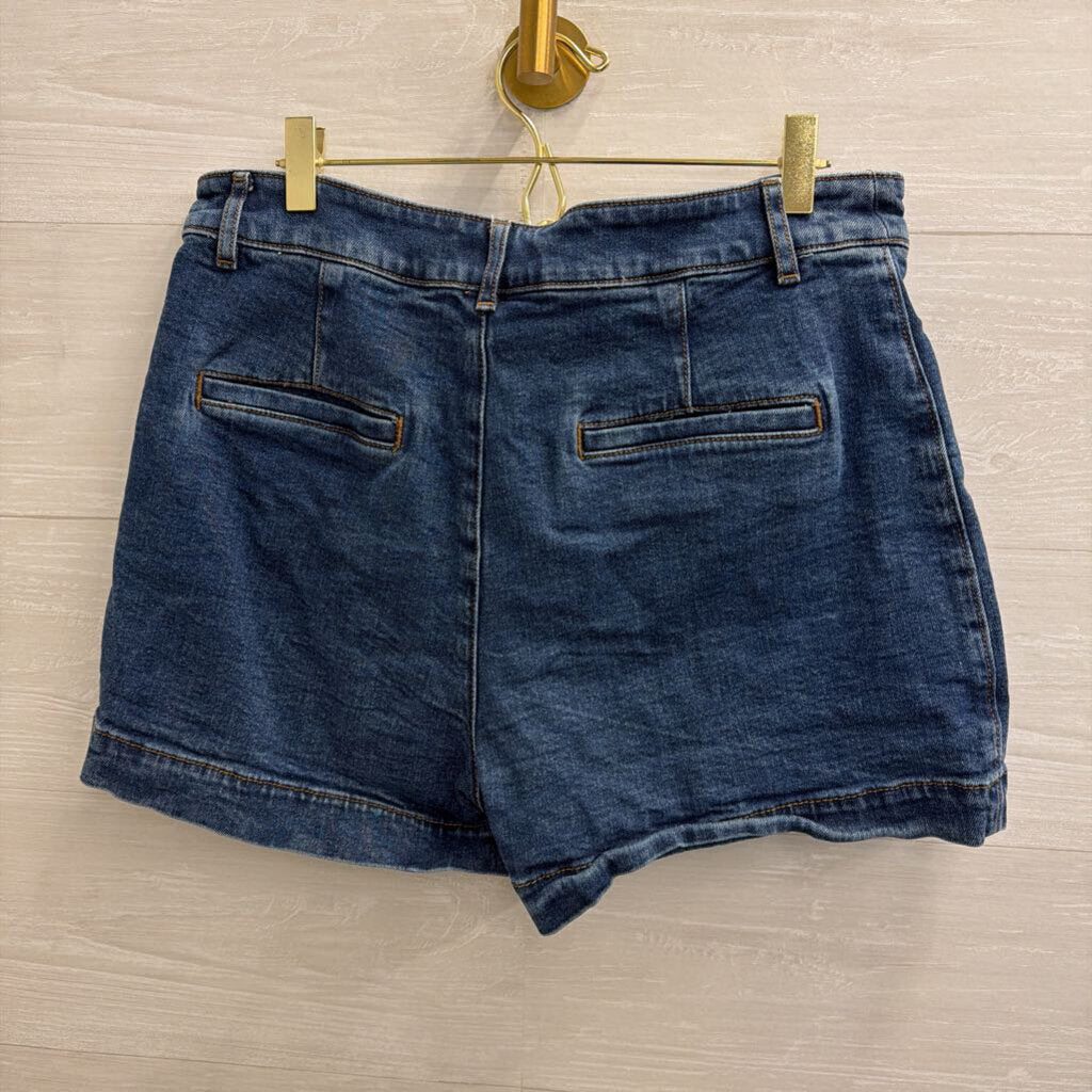 Loft Dark Wash Front Pocket Palmer Denim Shorts 8
