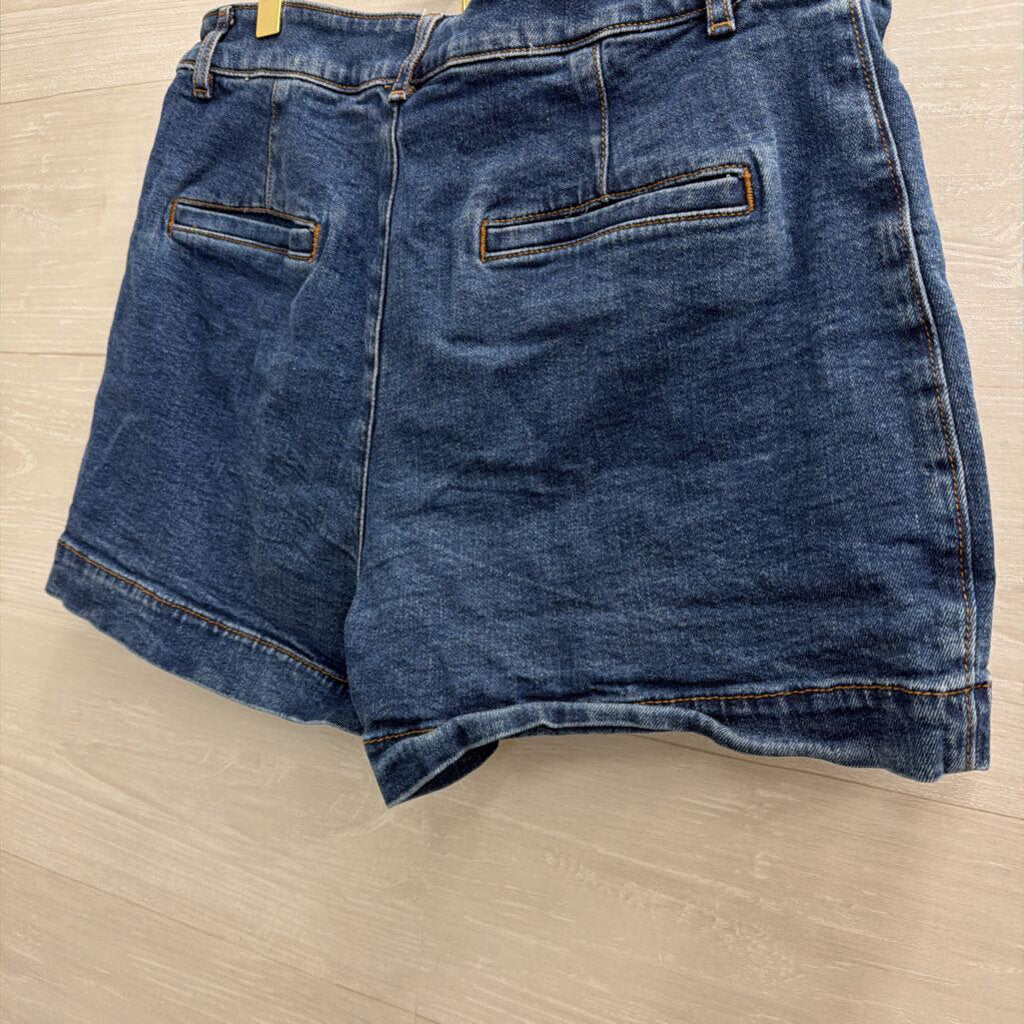 Loft Dark Wash Front Pocket Palmer Denim Shorts 8